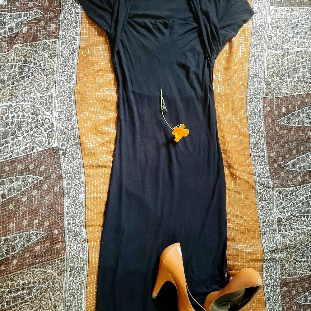 Black Zara bodycon dress